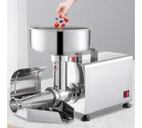 PRMTYUP Stainless Steel Sauce Maker, 450W Electric Tomato Strainer, Commercial Tomato Milling Machine, Food Press Sauce Maker, for Ketchup, Strawberry Sauce,Silver