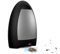 PRMTYUP Touchless Vacuum Automatic Dustpan with Filter, Automatic Sensors Bin with LED Indicator Light, Hair Salon Vacuum Cleaner, for Sweeping Salon Pet Hair Food Dirt,Black