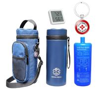 Prnaiev 48H 7 Pens Bluetooth Insulin Cooler Travel Case,Medication Cooler for Travel,with Insulated Bottle Holder,Smart Bluetooth Temperature Humidity Monitor with TUYA APP View，with Biogel Ice Pack