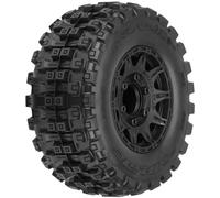 PRO 1/10 Badlands MX28 BELTED F/R 2.8 inch MT Tres Mounted 12mm Blk PRO10174-10