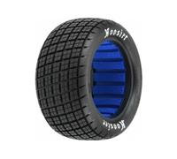 PRO 1/10 Hoosier Angle Block M4 Rear 2.2 inch Dirt Oval Tires (2) G-PRO8274-03