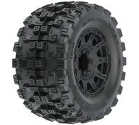 Pro-line Racing 1/8 Badlands MX38 HP Belted F/R 3.8" MT Assembly, 17mm, Blk Raid (2), PRO1016610