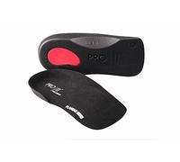 PRO 11 WELLBEING 2 Pairs of 3/4 Slim fit Orthotic Insoles with Poron Heel pad fits in Most Shoes (7/8.5 UK, Black)