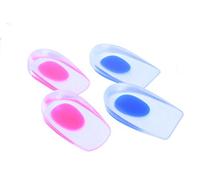 PRO 11 WELLBEING 2 Pairs of Clear Orthotic Gel Heel Cups for Treatment of Plantar Fasciitis (Pink, 4-7)