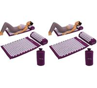 PRO 11 WELLBEING Acupressure Mat and Pillow Set with Carry Bag