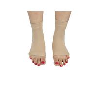 PRO 11 WELLBEING Men and Women's compression ankle sleeves (Nude, Large)