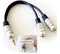 PRO 3.5mm Stereo Splitter Cable -Headphone Y T Adapter Lead- Jack Plug To 2 x Socket - Loops
