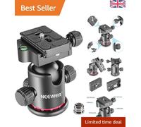 Pro 360° Rotating Metal Tripod Ball Head with Quick Shoe Plate - DSLR Essential