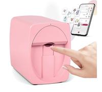 Pro 3D Nail Printer Machine, Digital Mobile Nail Art Printer With APP Control, For Salon & Home Use, Custom Photo Printing/Print About 450 Times/10s Fast Printing, DIY Design Nail Art Pink