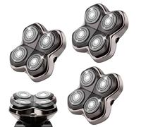 Pro 4 Shaver Replacement Heads Compatible with Pitbulls Gold PRO, Silver PRO, Platinum PRO, Butterfly Kiss PRO Head Shavers (3pcs)