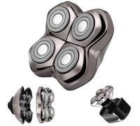 Pro 4 Shaver Replacement Heads,Electric Razor Blade Compatible with Skull Pitbull, Butterfly Kiss Pro & Palm Shavers, Bald Head & Body Electric Razor for Men Women,Body Shaving Rotary Head (2 Pack)