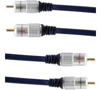PRO - 5m Twin/Dual 2 RCA Male to Plug Interconnect Cable/Lead - Audio PHONO Amp - Loops