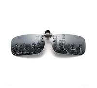 Pro Acme Polarized Clip-on Flip Up Sunglasses Wear Over Prescription glasses (Black)