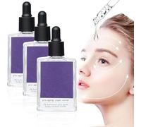 Pro-Aging Super Serum,2024 New Purple Pro Aging Super Serum,Hyaluronic Acid and Collagen Face Serum,Collagen Peptide Anti Wrinkle Serum,Pro Anti-Aging 3% Hyaluronic Acid Face Serum (3 Pcs)