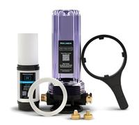 PRO+AQUA Premium Dual RV/Marine Water Softener Regeneration Kit and Water Filter, Reduces Bad Taste, Odor, Sediment, Chlorine
