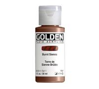 Pro-Art Brownt Sienn-Golden Fluid Acrylic, Multicolour, 2.84x2.84x7.62 cm