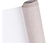 Pro Art Canvas Roll,Primed Professional Blank Canvas for Painting 5m one Roll Layer Acrylic Oil Painting Canvas Linen Blend Primed Beginner Art Supplies(68cm)