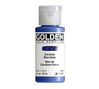 Pro-Art Golden Fluid Acrylic Paint 1 oz.-Cerulean Blue Deep