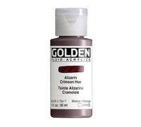 Pro-Art Golden Fluid Acrylic Paint 1 oz.-Historical Alizarin Crimson Hue