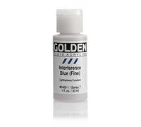 Pro-Art Golden Fluid Acrylic Paint 1 oz.-Interference Blue Fine