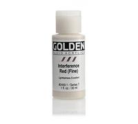 Pro-Art Golden Fluid Acrylic Paint 1 oz-Interference Red Fine