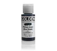 Pro-Art Golden Fluid Acrylic Paint 1 oz-Phthalo Green-Blue Shade