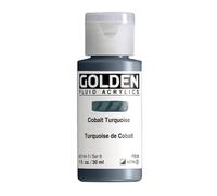 Golden Fluid Acrylic Paint Cobalt Turquoise 30 ml (1 oz) Pack of 1