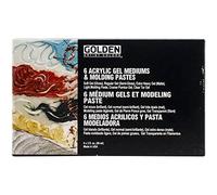 Pro-Art Golden Introductory Acrylic Gel Mediums and Molding Paste Set