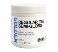 Pro-Art Mediums Golden Regular Semi-Gloss Gel Medium-8 oz