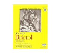 Pro-Art Paper Strathmore Bristol Vellum Paper Pad 11-inch x 14-inch, 20 Sheets, White