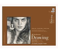 Pro-Art Paper Strathmore Medium Drawing Spiral Paper Pad 18-inch x 24-inch, 24 Sheets
