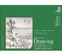 Pro-Art Paper Strathmore Recycled Drawing Spiral Paper Pad 18-inch x 24-inch, 24 Sheets