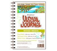 Pro-Art Strathmore Visual Journal Mixed Media Vellum 5.5 x 8-inch, 34 Sheets, Paper, White, 5.5"x8"