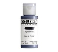 Golden : Fluid : Acrylic Paint : 30ml (1oz) : Payne's Grey