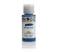 Pro-Art Prmry Cyan-Golden Fluid Acrylic, Multicolour, 2.84x2.84x7.62 cm
