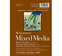 Pro-Art Strathmore Mixed Media Vellum Paper Pad 6-inch x 8-inch-15 Sheets, Other, Multicoloured, 2.63 x 17.24 x 22.32 cm