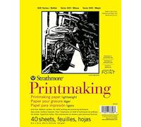 Pro-Art Strathmore Printmaking Paper Pad 8 x 11-inch, 40 Sheets, White, 8x10