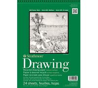 Pro-Art Strathmore Recycled Drawing Spiral Paper Pad 14 x 17-inch, 24 Sheets