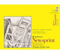 Pro-Art Strathmore Smooth Newsprint Paper Pad 18-inch x 24-inch, 50 Sheets