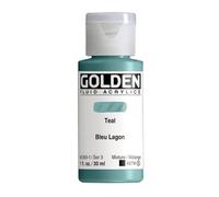 Pro-Art Teal-Golden Fluid Acrylic, Acrylic, Multicolour