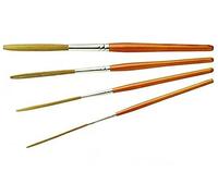 Pro Arte Liner Brush Series 9 Set of 4 Prolene Paint Brushes - Extra Fine, Fine, Medium & Large Brushes
