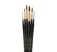 Pro Arte : Sablene : Brush Wallet Set of 6 : 0-2-4-6-8-10 Round