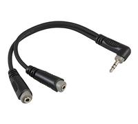 Pro Audio RAYC400 3.5mm Stereo Plug to 2x 3.5mm Stereo Sockets Y-Adapter Cable
