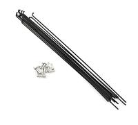 Pro Bamboo Kitchen 12pcs Stainless Steel Spokes 290mm Mountain Bike/Road Bike 14g Spokes Black with 12mm Nipples