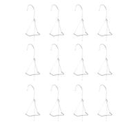 Pro Bamboo Kitchen 12PCS Triangle Stainless Steel Potter's Clip Balcony Security Fence Fence Planter Hooks for Rimmed Planters Plants Containers Back Hooks