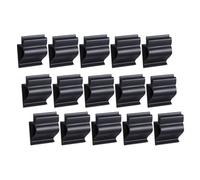 Pro Bamboo Kitchen 15PCS Plate Sign Holder Set Reusable Label Clips 1.3 x 1.57 inches Buffet Deli Tray Holder Plastic Table Number Holder Black