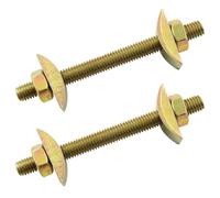 Pro Bamboo Kitchen 2 Sets Furniture Countertop Connectors Screws Half Moon Pads Nuts Large Classroom Countertop Combination Connectors Table Fasteners for Headboards Footboards Bed Rails Sideboards