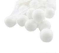 Pro Bamboo Kitchen 50PCS 25mm White Mini Fun Ping Pong Balls Bulk Plastic Ping Pong Balls for Prize Draws Lottery Games Party Favours Colouring Activity Accessories