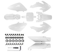 PRO BAT 7 PCs CRF50 Plastic Fender Kit + Fork Suspension Guard Cover XR50 Fairing Fender Kit Motorcycle Complete Fender Fairing Body Work Kit Fit for CRF 50 XR 50 SDG SSR 107 110 125 Pit Dirt Bike