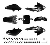 PRO BAT 7 PCs CRF50 Plastic Fender Kit XR50 Fairing Fender Kit Motorcycle Complete Fender Fairing Body Work Kit Fit for CRF 50 XR 50 SDG SSR 107 110 125 Pit Dirt Bike, Black